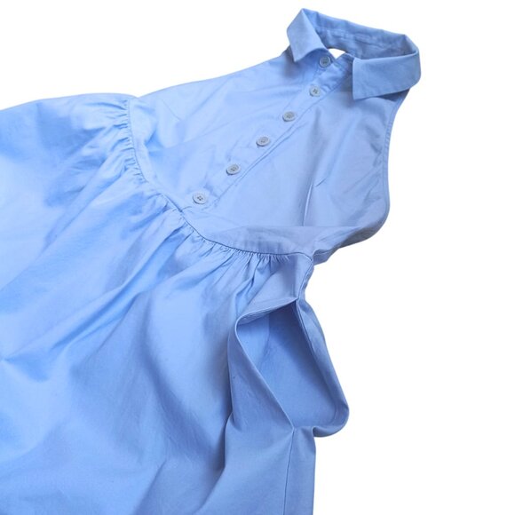 Reformation Blue Halter Fit & Flare Dress – Size 6 (S/M) - Picture 5 of 8